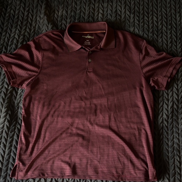 Haggar Burgundy Polo Shirt - Picture 3 of 5